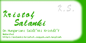 kristof salanki business card